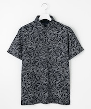 【MEN】遮熱エイトムーブ リーフポロシャツ　吸水速乾　UVカット　透けにくい　ストレッチ性