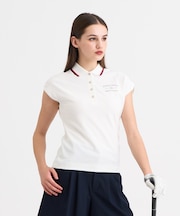 【WOMEN】遮熱エイトムーブポロ　フレンチスリーブ　ストレッチ性　吸水速乾　UVカット