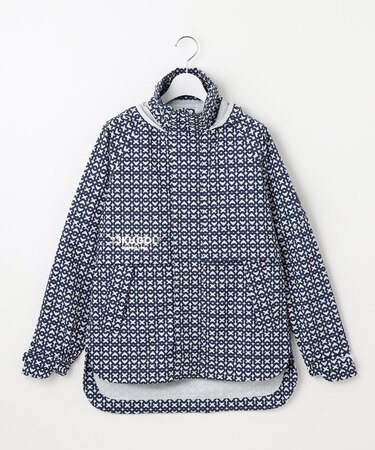 【WOMEN】モノグラム レインブルゾン 2WAYストレッチ 透湿防水 防風 撥水 ポケッタブル