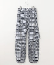 【WOMEN】モノグラム レインパンツ  2WAYストレッチ 透湿防水 防風 撥水 ポケッタブル