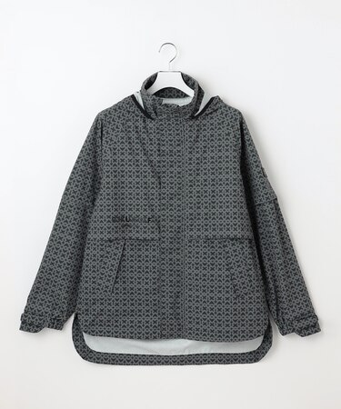 【MEN】モノグラム レインブルゾン 2WAYストレッチ 透湿防水 防風 撥水 ポケッタブル