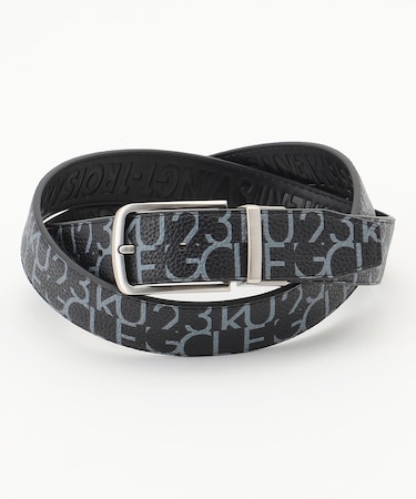 【MEN】リバーシブルロゴベルト