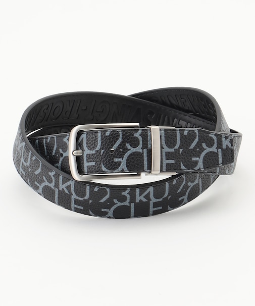 【MEN】リバーシブルロゴベルト