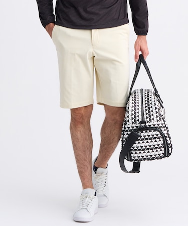 【MEN】トリコットコーデュロイストレッチショートパンツ