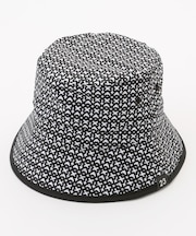 【UNISEX】リバーシブルモノグラムバケットハット UV対策