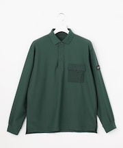 【MEN】「AIR TOOL」長袖ポケットポロシャツ 接触冷感 UVカット 高通気 ストレッチ イージーケア