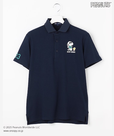 【MEN】『PEANUTS』コラボ　「JOE COOL」半袖ポロシャツ
