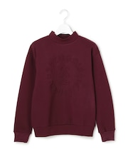 【WOMEN】エンボスロゴダンボールモックネック 吸水速乾 UVカット