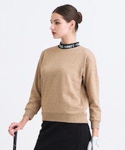 【WOMEN】ラメスウェットモックネック ダブルニット 裏毛素材