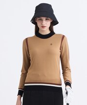 【WOMEN】カラーブロックセーター UVケア