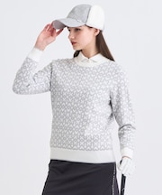 【WOMEN】モノグラムジャガードセーター