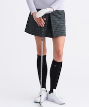 【WOMEN】裏起毛ジャージースカート ストレッチ モノグラム 上品スタイル