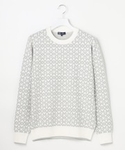 【MEN】モノグラムジャガードニット