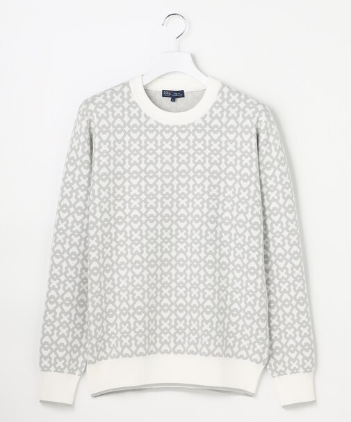 【MEN】モノグラムジャガードニット