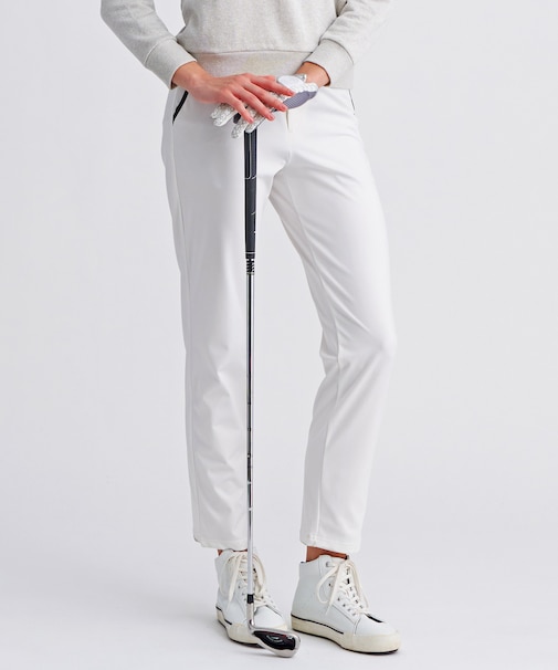 【WOMEN】ハイゲージスムースパンツ ストレッチ