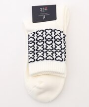 【MEN】モノグラムレギュラーソックス 18cm