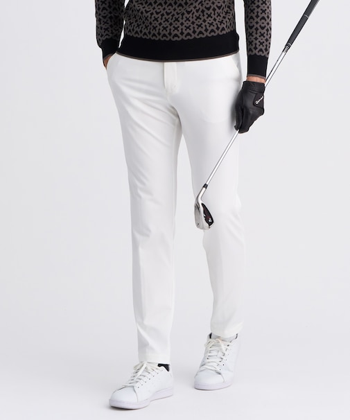 【MEN】ハイゲージスムースパンツ ストレッチ