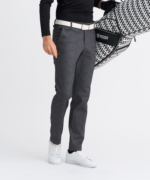 【MEN】裏起毛ジャージーパンツ ストレッチ モノグラム 上品スタイル