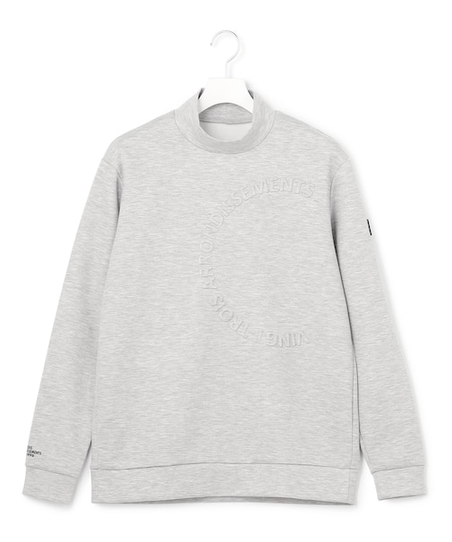 【MEN】エンボスロゴダンボールモックネック