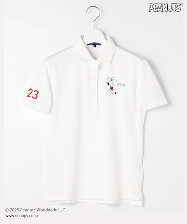 【WOMEN】『PEANUTS』コラボ　「JOE COOL」半袖ポロシャツ
