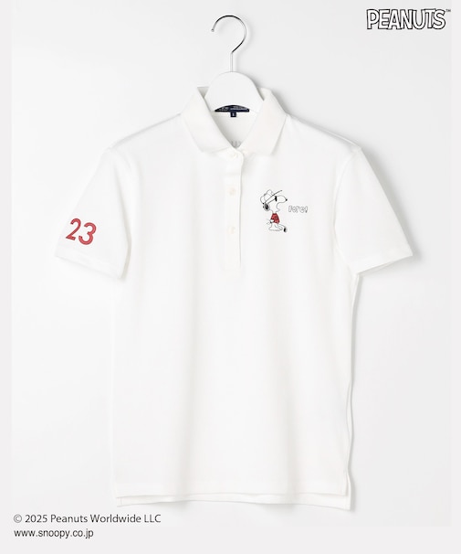 【WOMEN】『PEANUTS』コラボ　「JOE COOL」半袖ポロシャツ