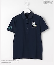 【WOMEN】『PEANUTS』コラボ　「JOE COOL」半袖ポロシャツ