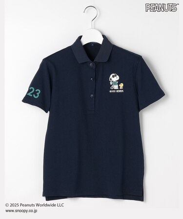 【WOMEN】『PEANUTS』コラボ　「JOE COOL」半袖ポロシャツ