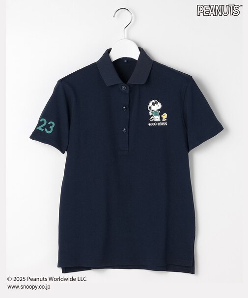 【WOMEN】『PEANUTS』コラボ　「JOE COOL」半袖ポロシャツ