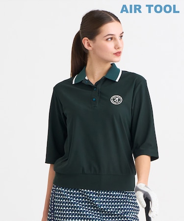 【WOMEN】AIR TOOL七分袖ポロシャツ