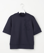 【WOMEN】ライトダンボールストレッチモックネック