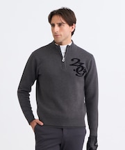 【MEN】ロゴグラフィックもちもちニット