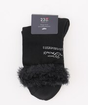 【WOMEN】ふわもこボアニットソックス 18cm