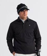 【MEN】カノコダンボール裏起毛長袖ポロシャツ