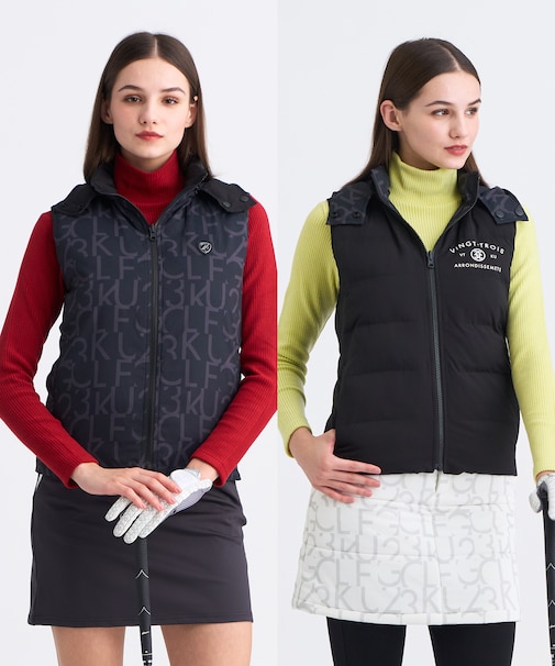 【WOMEN】中綿リバーシブルベスト