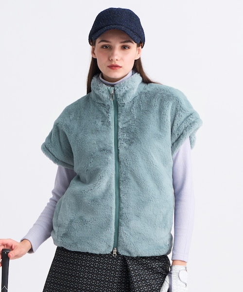 ファー付きジップアップベスト サイズ2・ダンスウィズドラゴン 新着