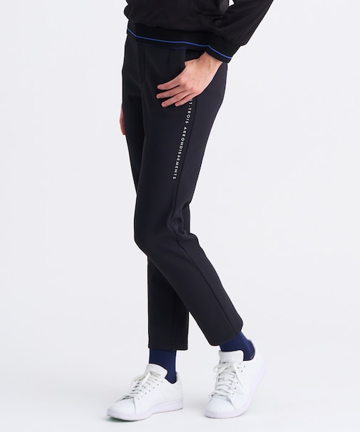 【WOMEN】トリコットボンディングテーパードパンツ