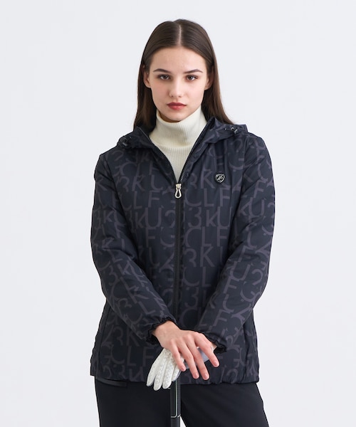 【美品】Taylormade 中綿ブルゾン　L WOMEN】中綿ロゴグラフィックブルゾン｜ニジュウサンクゴルフの通販