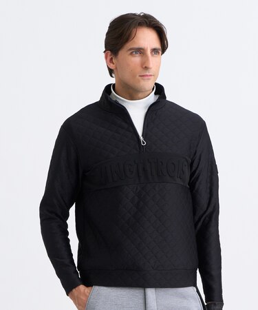【MEN】ウェーブキルトジャガードプルオーバー