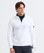 【MEN】ウェーブキルトジャガードプルオーバー