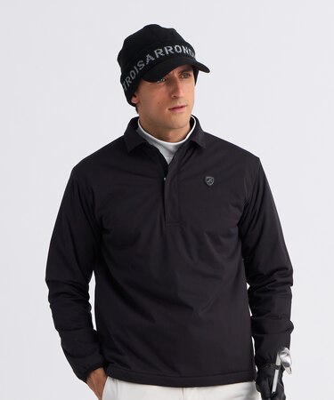 【MEN】防風ストレッチ エアリージャージオーバーシャツ