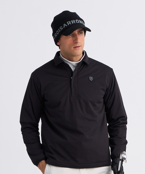 【MEN】防風ストレッチ エアリージャージオーバーシャツ