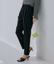 【洗える・WEB限定カラーあり】 ウールミルドサキソニー テーパードパンツ