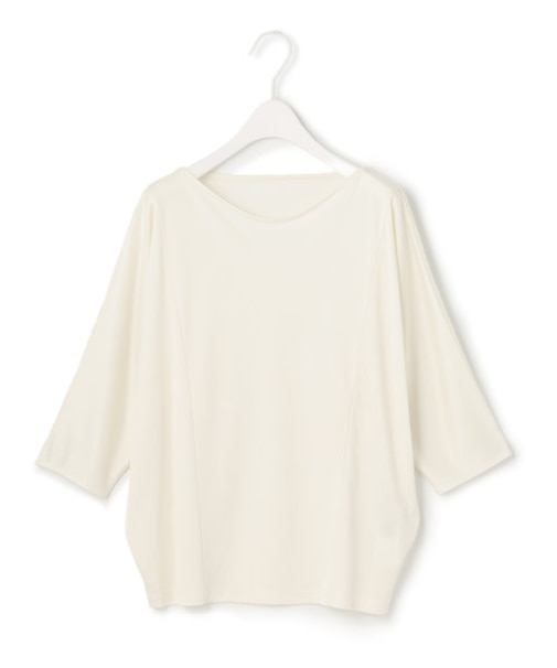 【洗える】トリアセサテンスムース 7分袖プルオーバー