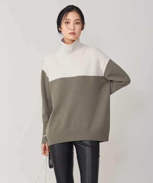 【新色追加・WEB限定カラーあり】 ソフトカシミヤミックス ハイネックニット
