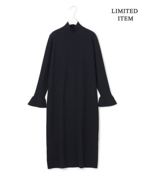 【WEB限定】ウールブレンドスムース ニットワンピース
