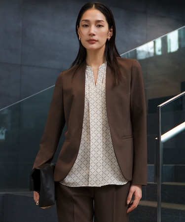 Fied ノーカラージャケット