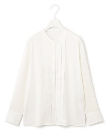 【洗える】 タイプライタージャージーコンビ ブラウス