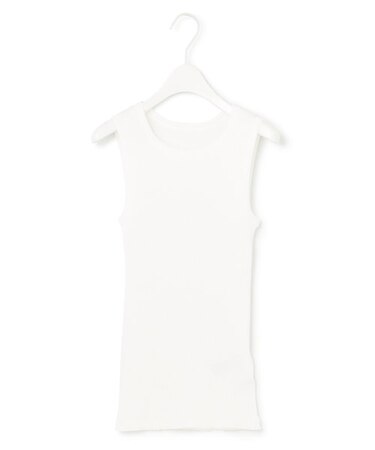 【洗える】オーガニックリブタンク ノースリーブ