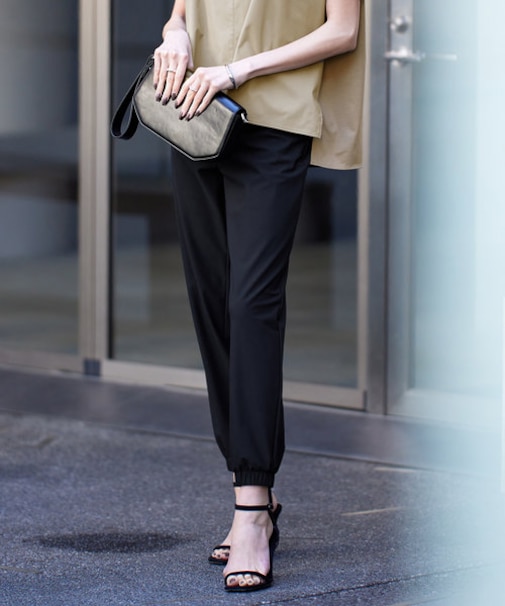 【洗える・接触冷感】アトラストリコット ジョグパンツ