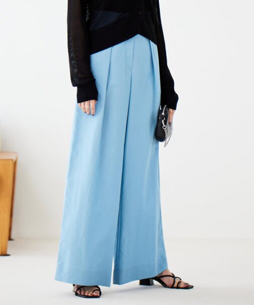 【洗える】 UnleashLite タックパンツ